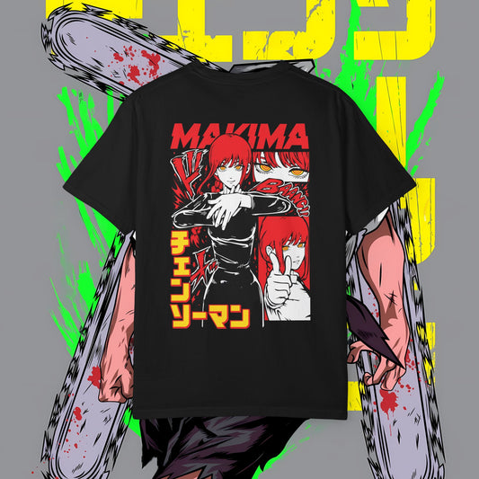 Makima Chainsaw Devil Graphic Tee | Unisex Anime Streetwear T-Shirt