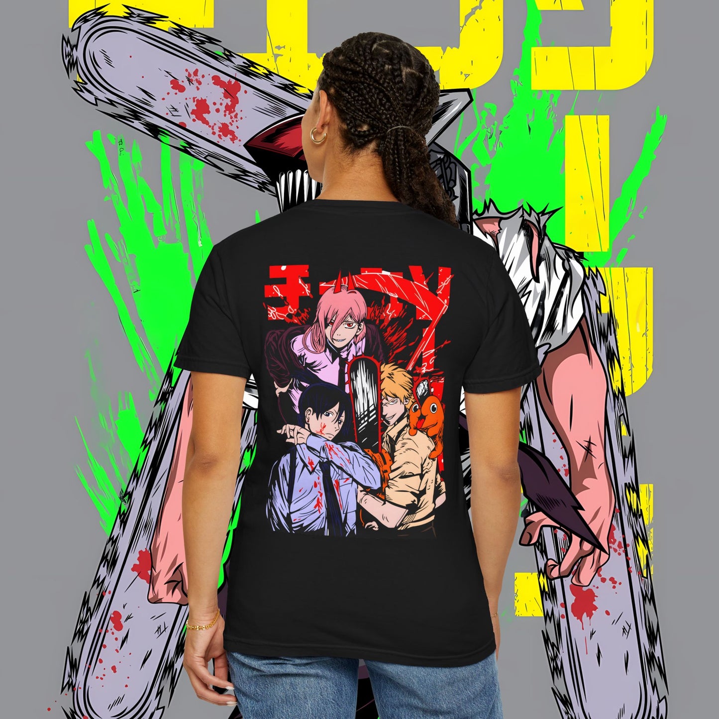 Chainsaw Man Trio T-Shirt | Aki, Makima & Denji Graphic Tee | Unisex Anime Shirt