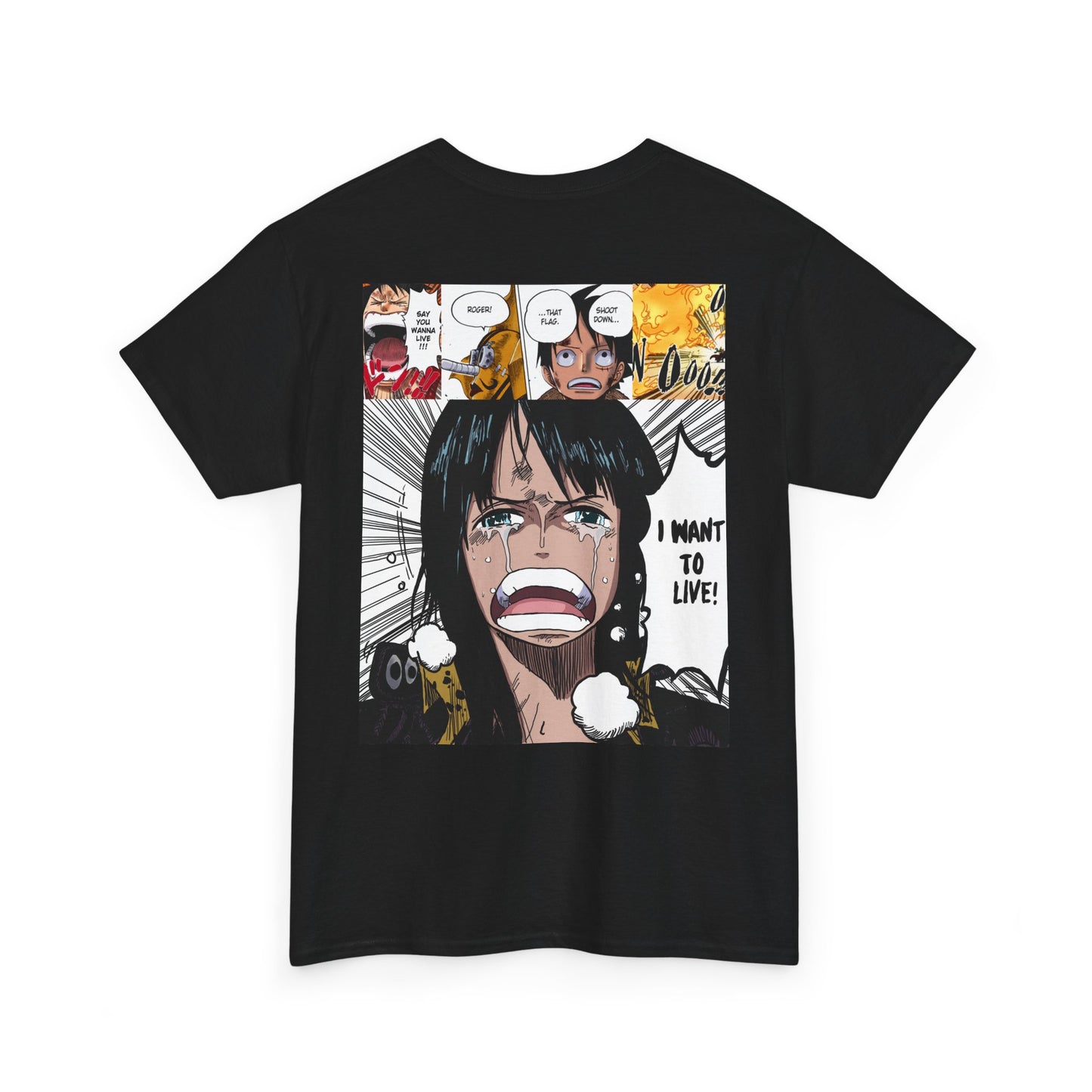 Nico Robin Anime-Inspired Unisex Heavy Cotton Tee, Graphic T-shirt, Gift for Anime Fans, Casual Wear, Stylish Streetwear