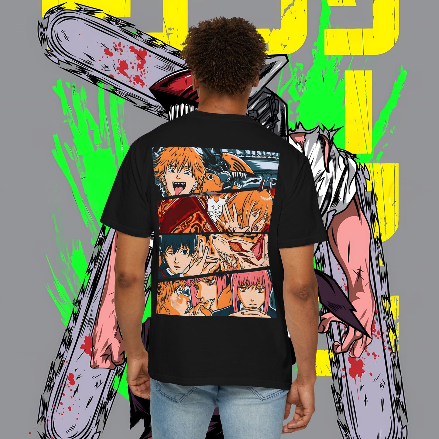 Chainsaw Man Squad T-Shirt | Makima, Denji, Power & Aki Graphic Tee | Unisex Anime Shirt