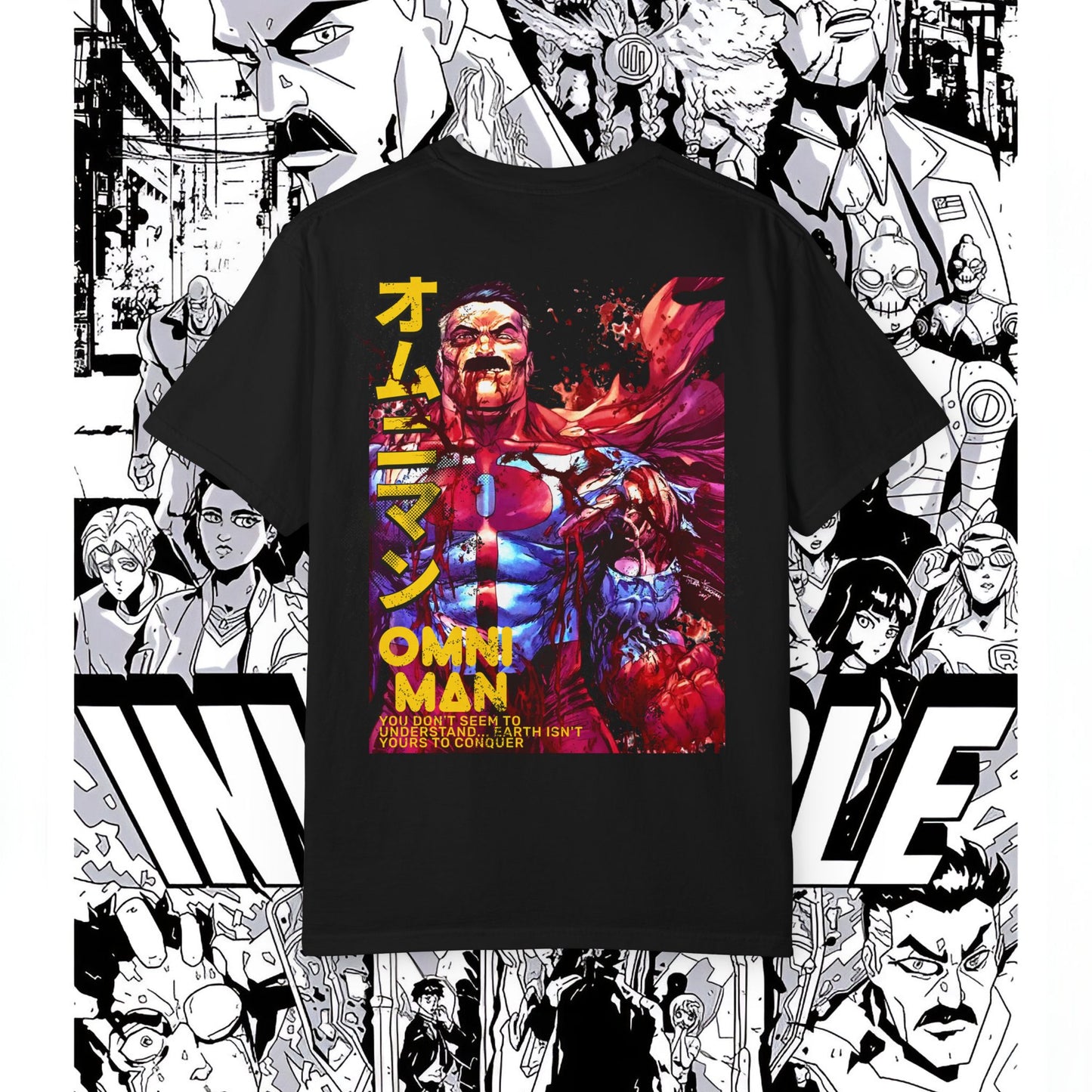 Omni Man bloody Anime Graphic Tee | Unisex Shirt
