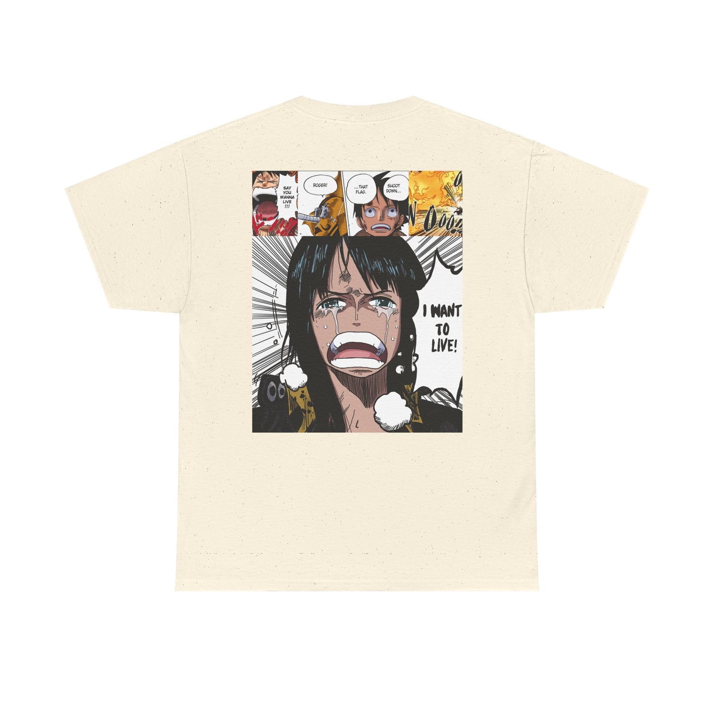 Nico Robin Anime-Inspired Unisex Heavy Cotton Tee, Graphic T-shirt, Gift for Anime Fans, Casual Wear, Stylish Streetwear