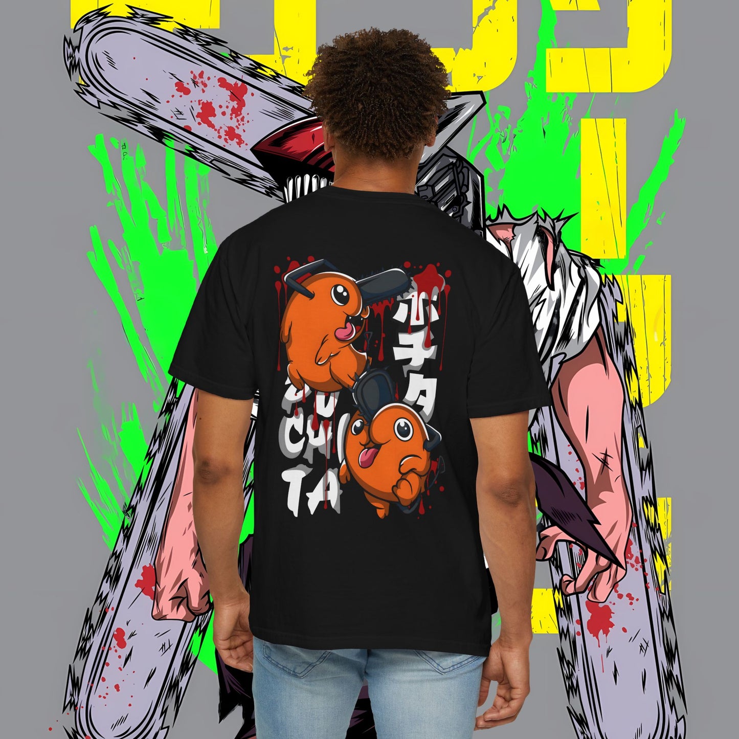 Pochita Chainsaw Devil T-Shirt | Cute Chainsaw Man Anime Graphic Tee | Unisex Shirt