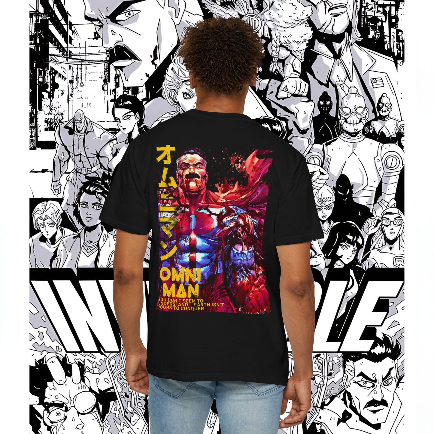 Omni Man bloody Anime Graphic Tee | Unisex Shirt