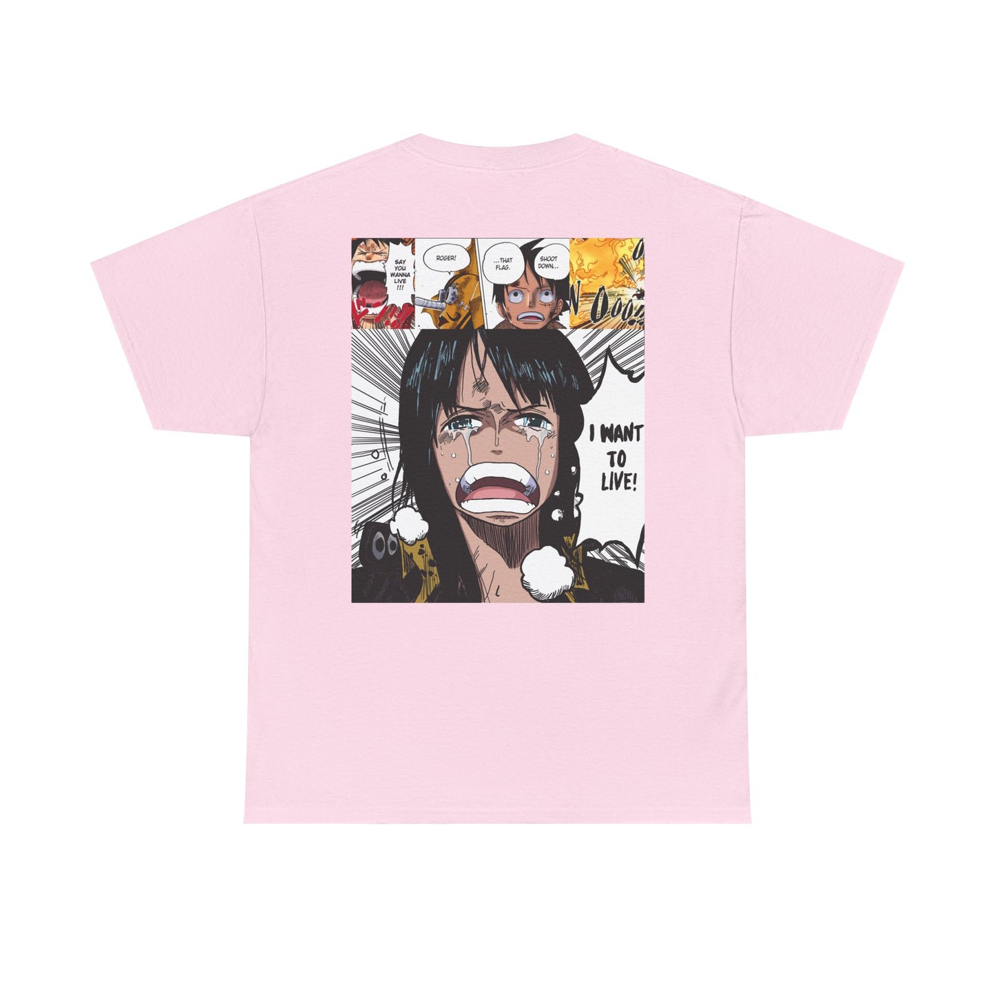 Nico Robin Anime-Inspired Unisex Heavy Cotton Tee, Graphic T-shirt, Gift for Anime Fans, Casual Wear, Stylish Streetwear