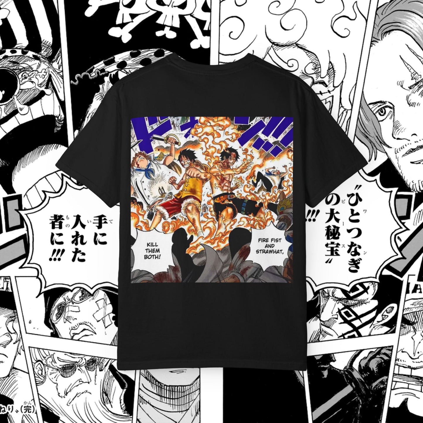 Luffy x Ace Graphic Tee | Unisex Shirt