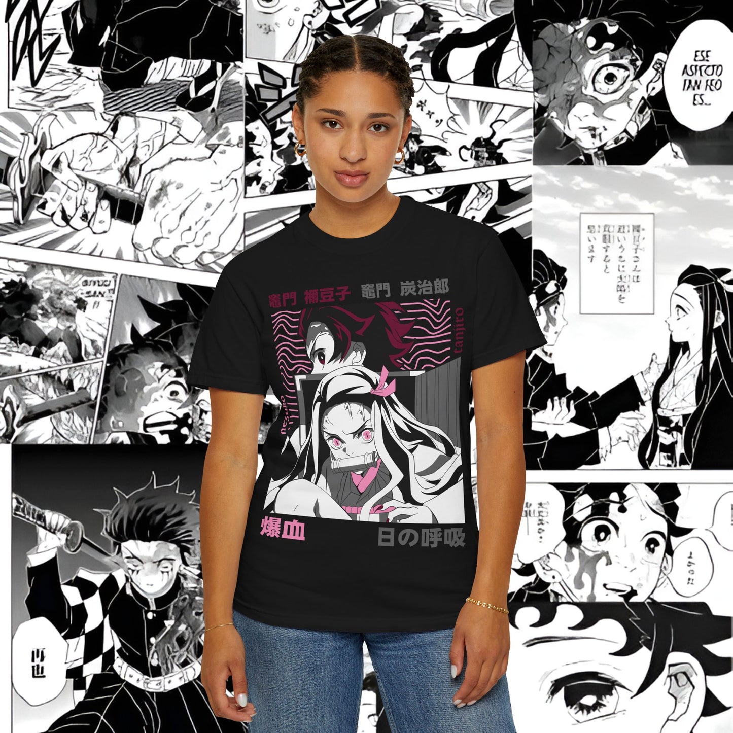 Nezuko x Tanjiro Graphic Tee | Unisex Shirt