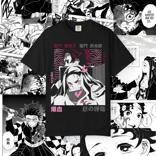 Nezuko x Tanjiro Graphic Tee | Unisex Shirt