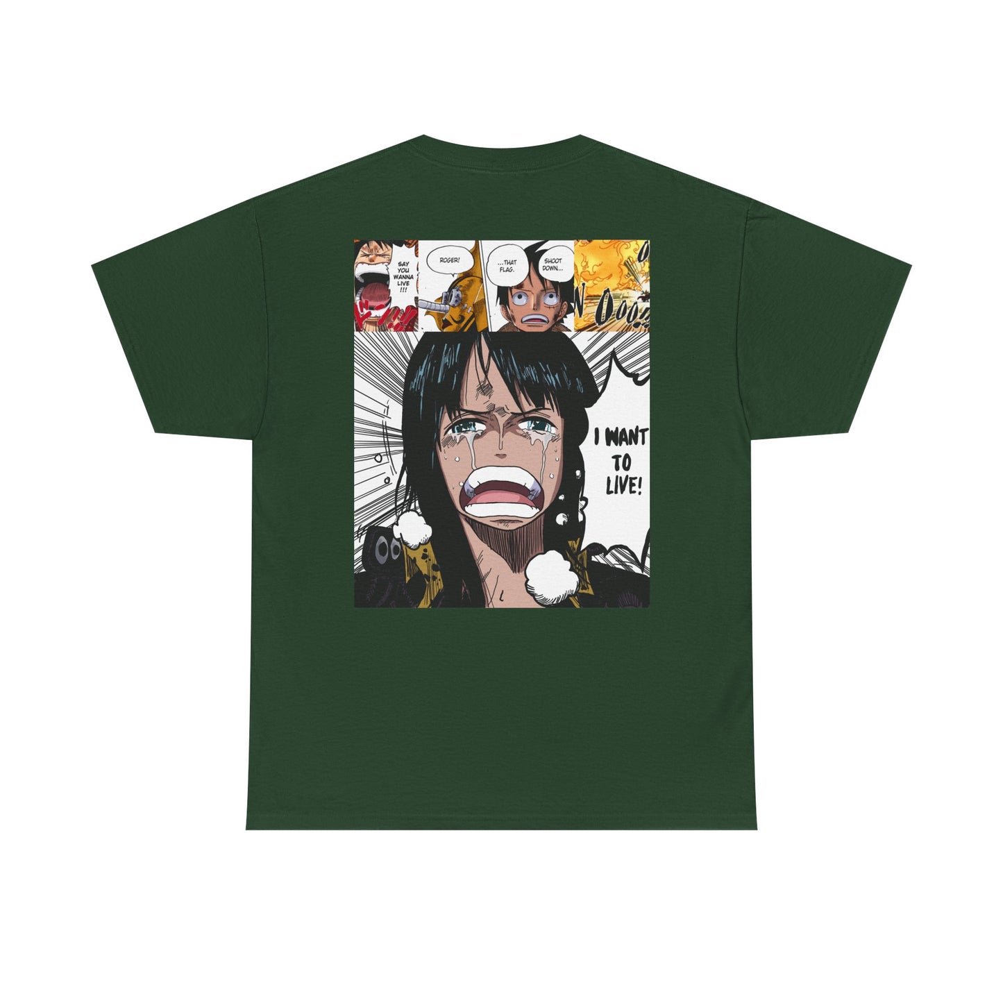 Nico Robin Anime-Inspired Unisex Heavy Cotton Tee, Graphic T-shirt, Gift for Anime Fans, Casual Wear, Stylish Streetwear